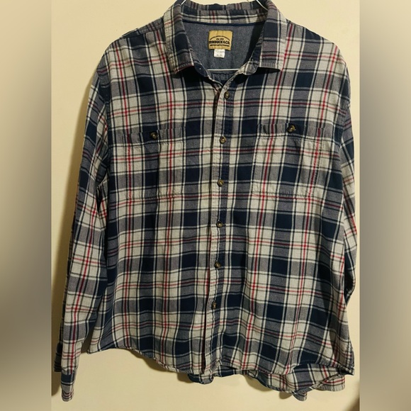 roebuck & co Other - EUC Roebuck & Co Men’s Plaid Button Down Casual Dress Shirt - Long Sleeve - Blue